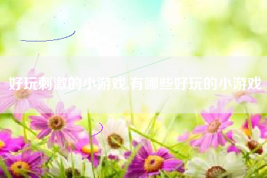 好玩刺激的小游戏,有哪些好玩的小游戏